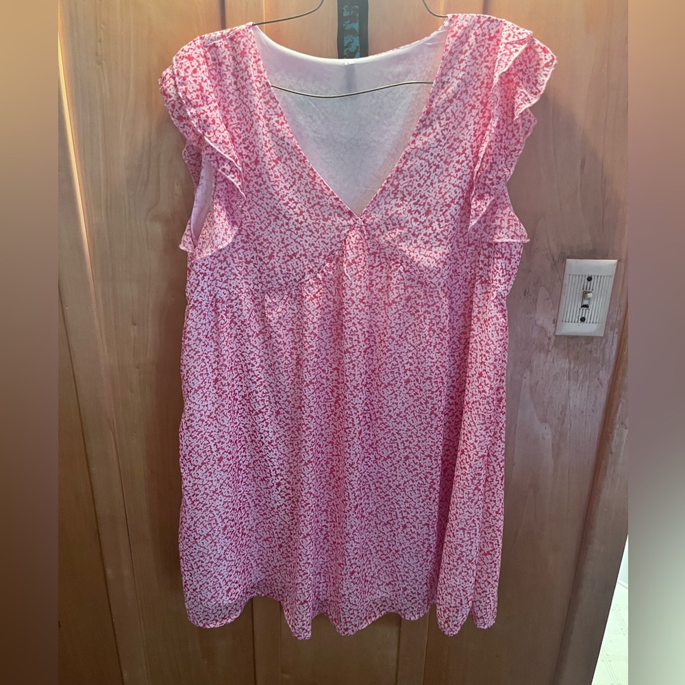 Pink flower dress